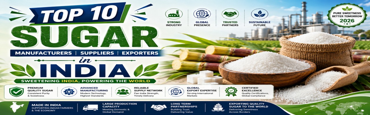 Top 10 Sugar Manufacturers Suppliers and Exporters in India