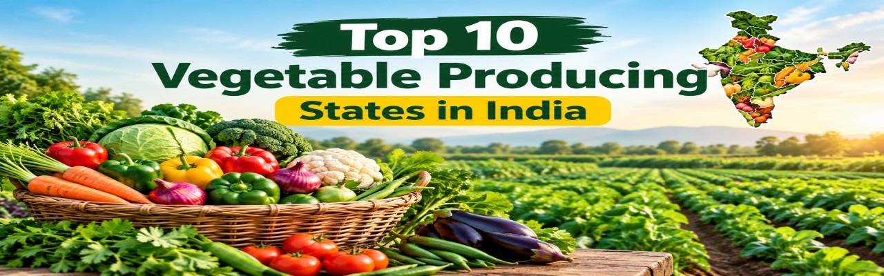 Top 10 Vegetable Producing States in India