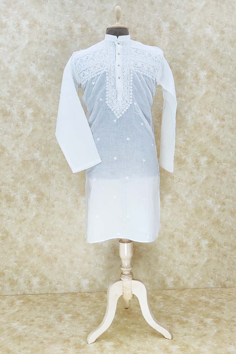 Chikan Kurta - Cotton