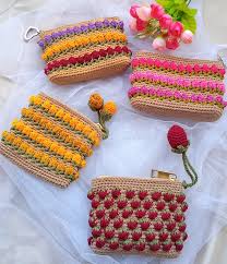 Crochet Coin Purse - Handcrafted