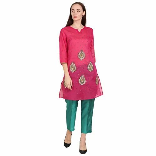 Rasagya Pink Chanderi Ladies Suit