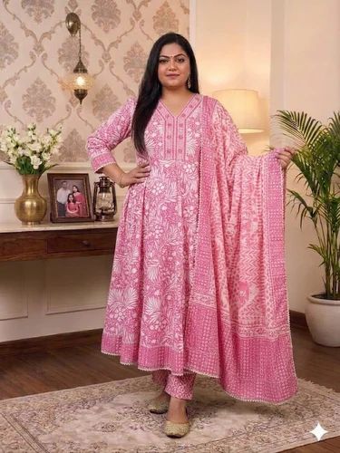 Ladies Designer Anarkali Cotton Kurti