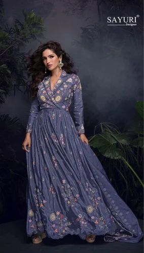 Wedding Wear Designer Heavy Chinon With Sequins Embroidery Suit, Stitched