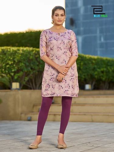 Casual Wear Amazing Simmer Silk Printed kurti