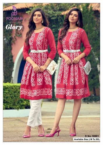 Gorgeous Looking Pure Soft Viscose With Print Kurati
