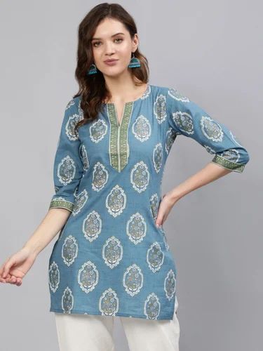 Cotton Latest New Design Kurtis, Printed