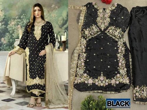 Latest New Designer Ladies Heavy Suit, Chinnon