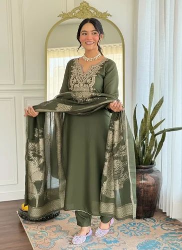 Chanderi Ladies Designer Suits