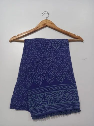 Multicolor Meera Handicrafts Block Printed Cotton Stole