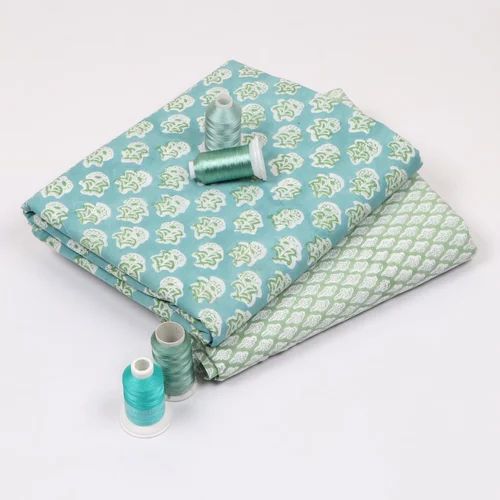 Hand Block Printed Cotton Suits, Straight Suit, Un-stitched