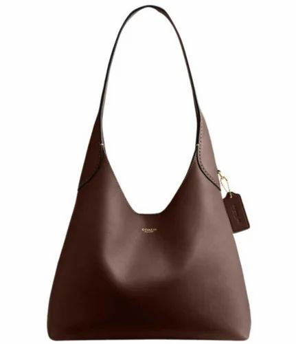 Dark Brown Pu Leather Hobo Shoulder Bag