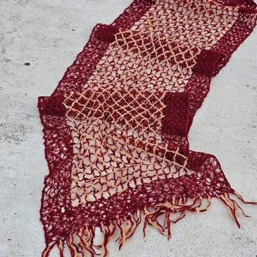 Noil Net Yarn Dyed Stole