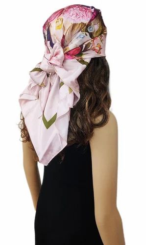 Cotton Black Digital Print Stole