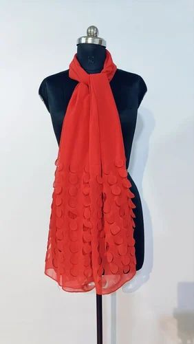 Skyblue Heavy Chiffon Stoles