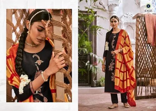 Rayon Designer Party Wear Salwar Suit, Work: Mirror Work, Readymade