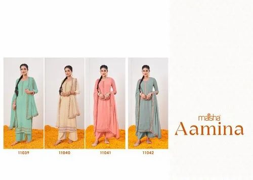 Pulak Exports Georgette Designer Party Wear Readymade Suits, For 00259