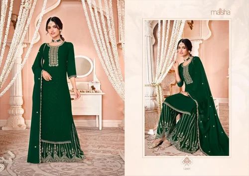 Georgette Embroidered Ladies Designer Pakistani Suits, Stitched