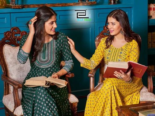Long Gown Style Kurti, Size: XL, Wash Care: Machine wash