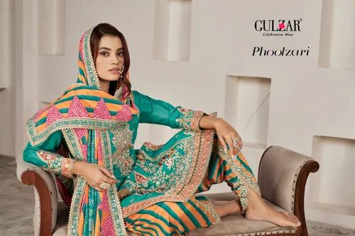 Silk Embroidered Punjabi Salwar Suit
