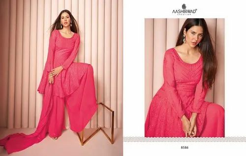 Georgette Party Wear Designer Sharara Dress