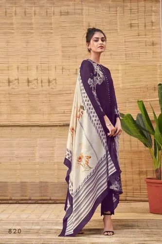 Pulak exports muslin Designer Printed Salwar Suit, For 00243