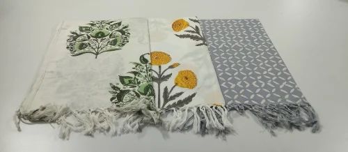 Block Printed Cotton Ladies Stole