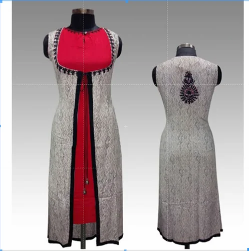 Linen Designer Ladies Kurti