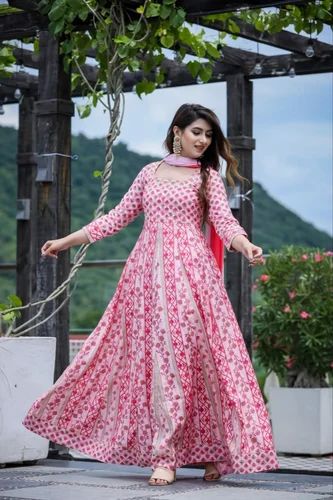 Gorgette Printed Ladies Suit