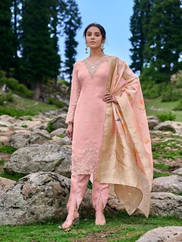 Silk Punjabi Suits, Embroidery, Readymade