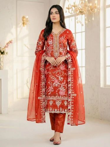 Ladies Designer Top-Bottom And Dupatta Set