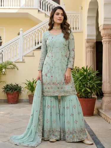 Readymade Ladies Designer Pakistani Suits, 3 Piece, Embroidery