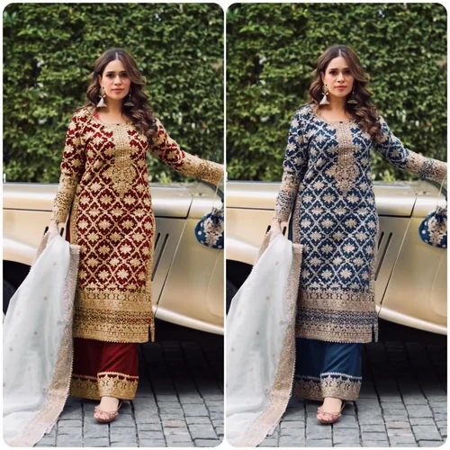Straight Ladies Designer kurti Suits, Georgette
