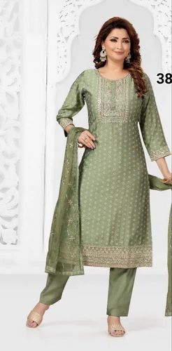 As photo Chanderi Silk Suit