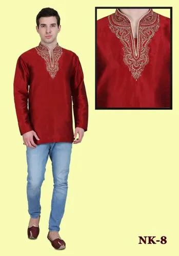 Gents Silk Kurti, Size: 38-50