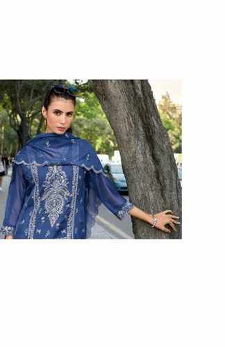 Embroidered ZAVERI MAXES COTTON READYMADE SUIT WHOLESALE EXPORTER