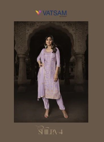 Vatsam Shilpa Vol 4 Silk Salwar Kameez Set