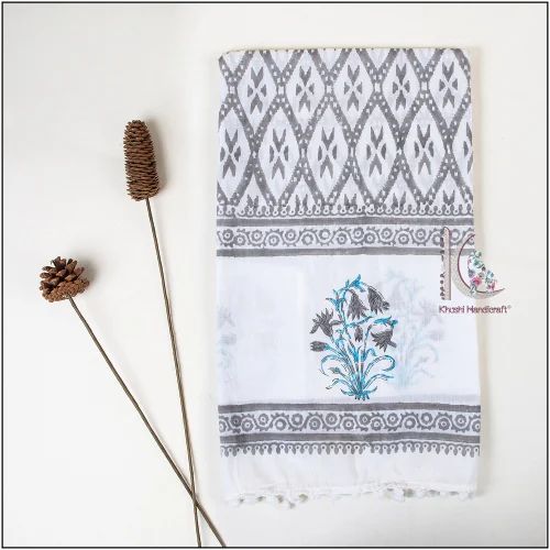 Khushi Handicraft Printed Ladies cotton stole latest designer stole