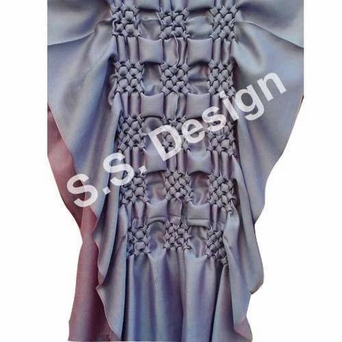 Polysilk Casual Wear Ladies Fancy Smocked Stole