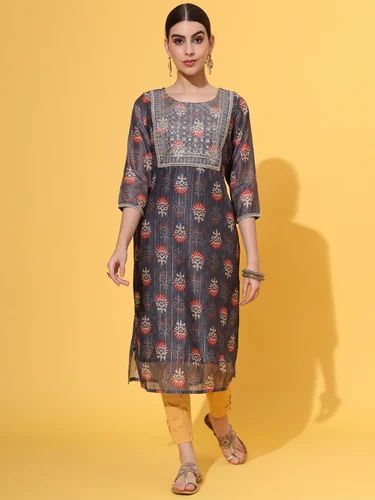 Festive Wear Chanderi Silk Kurti