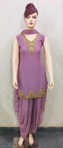 Semi-Patiala Salwar Designer Party Wear Patiala Suit