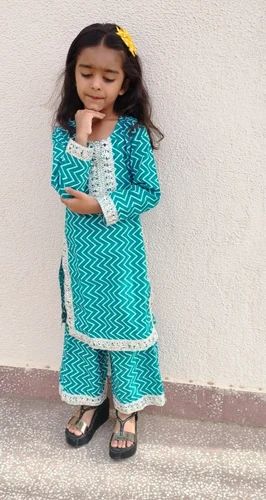 Party Wear Cotton Kurti Pant Set