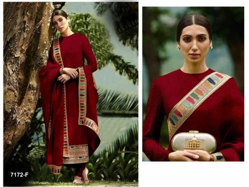 Designer Party Wear Salwar Suit, Semi Stitched