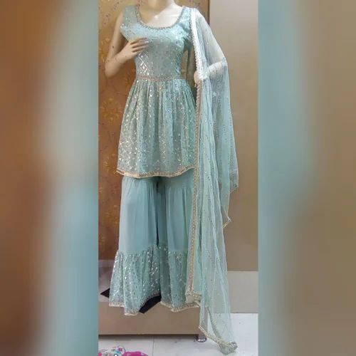 Georgette Embroidered Party wear suits