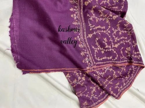 Casual Wear purple Pure pashmina stoles