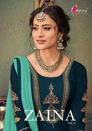 Kesari Trendz Zaina Vol Brasso Exclusive Salwar Kameez