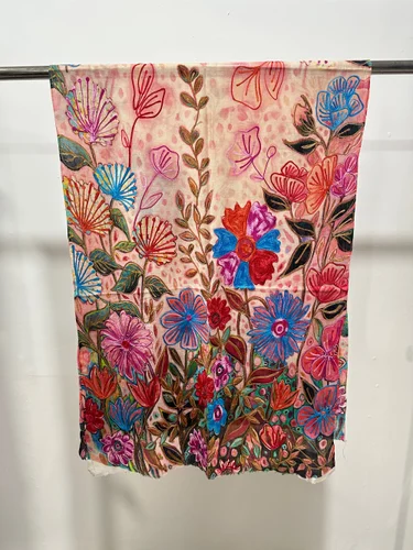 Wool Ari Embroidery Stoles