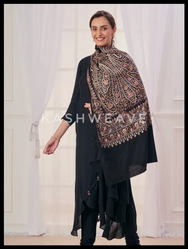Fine Wool embroidery Stoles