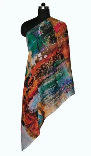 Multicolor Modal Digital Printed Stole