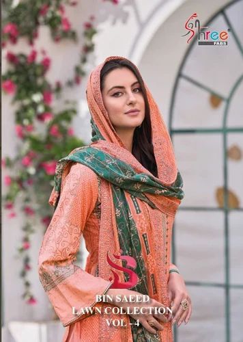Cotton Pakistani Lawn Suits