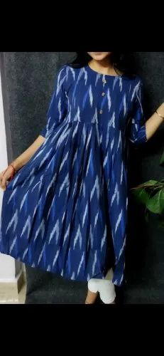Ikat Cotton Kurti